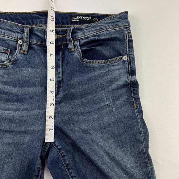BLANKNYC Raw Hem Skinny Jeans Distressed Destroyed Mid-Rise Ankle The Bond 26 - Picture 10 of 13
